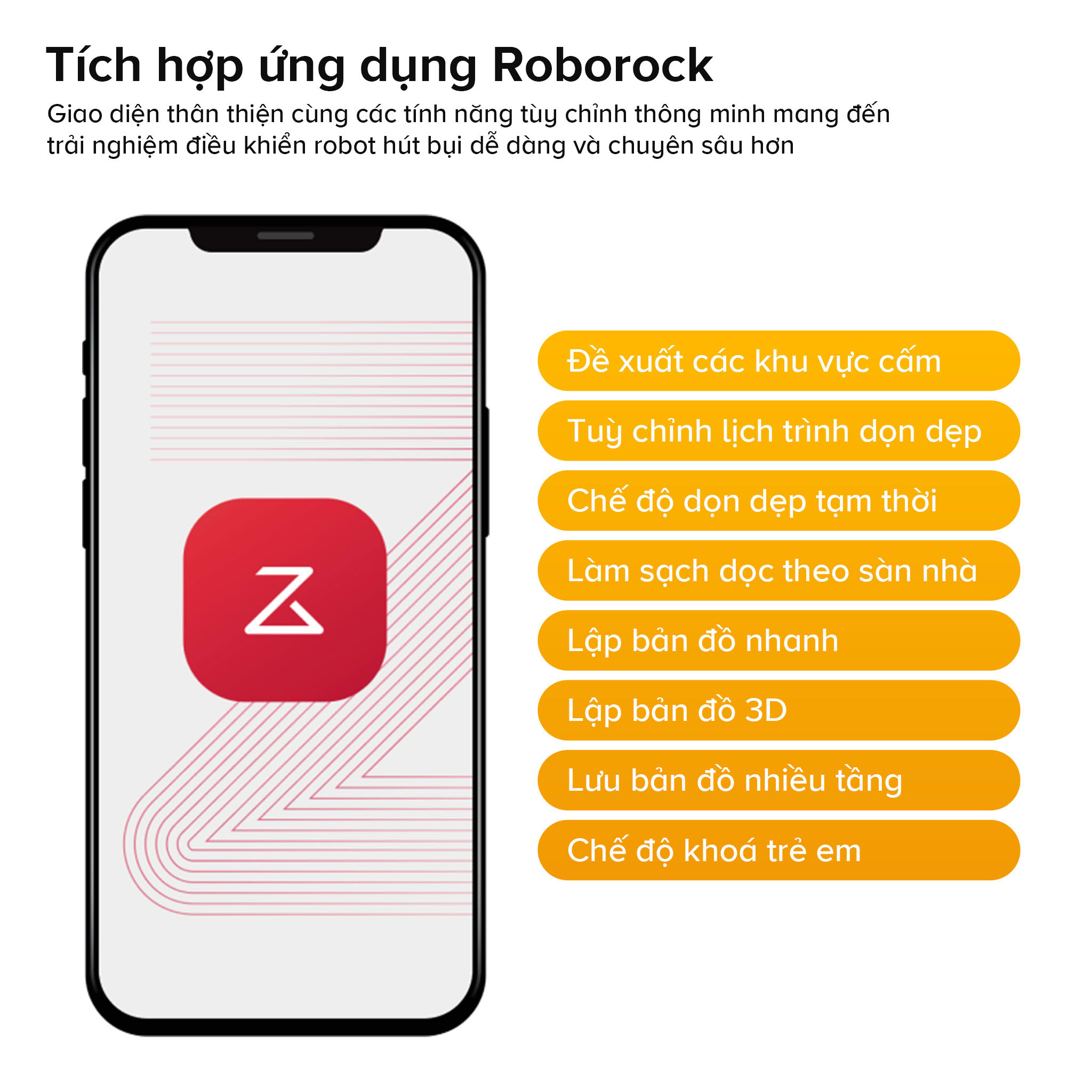 Tích hợp ứng dụng Roborock Tích hợp ứng dụng Roborock