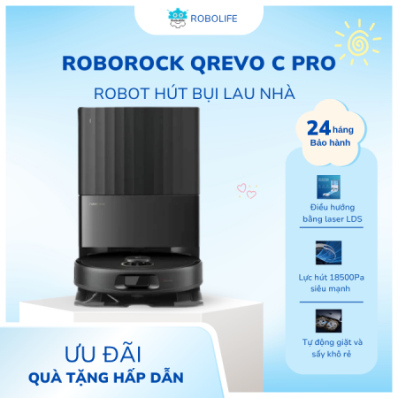 Robot Roborock C Pro Đen
