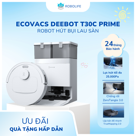 Ecovacs T30C Prime Trắng