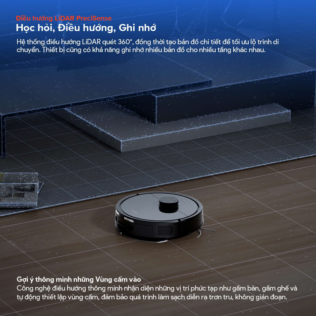 Điều hướng LiDAR PreciSenseHọc hỏi, Điều hướng, Ghi nhớ_
