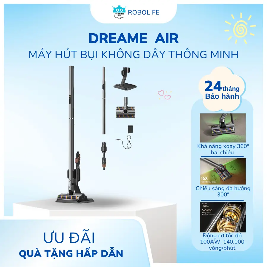 MÁY HÚT BỤI KHÔNG DÂY DREAME AIR