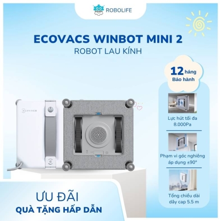 Robot lau kính Ecovacs Winbot Mini 2