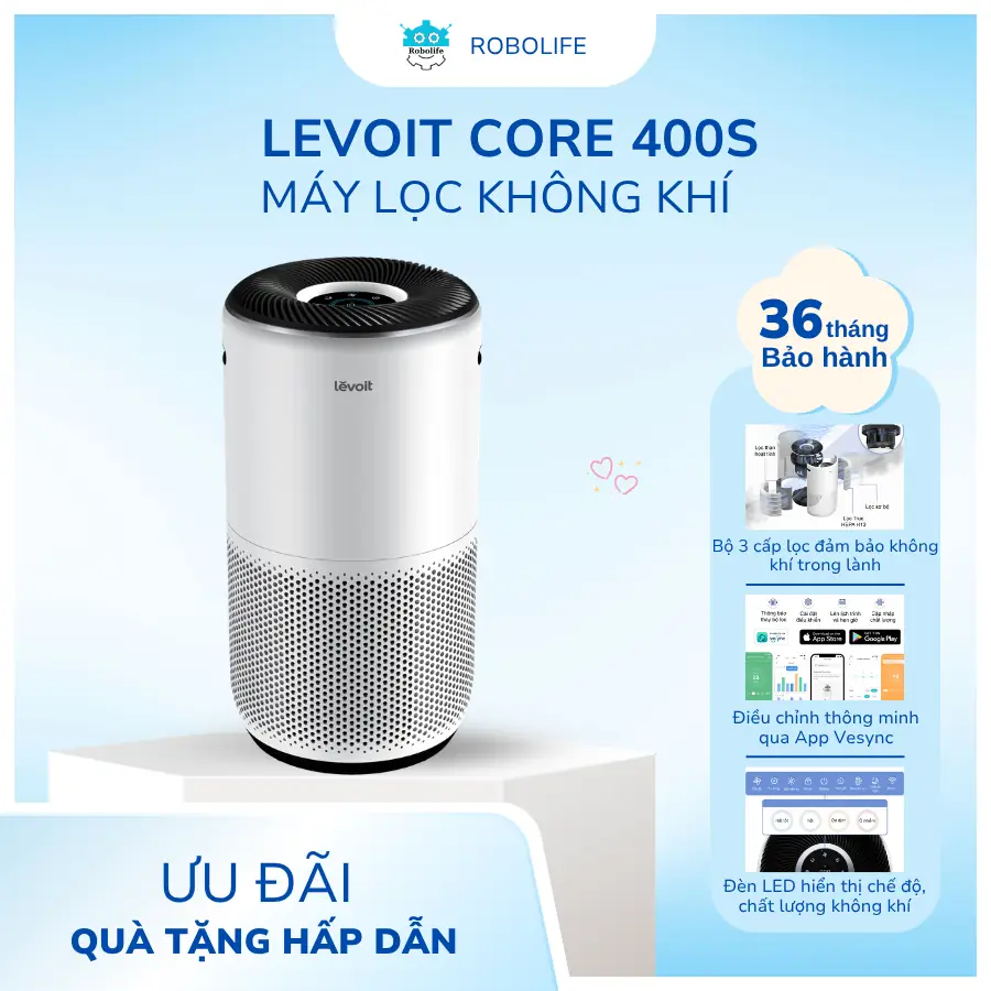 MÁY LỌC KHÔNG KHÍ LEVOIT CORE 400S
